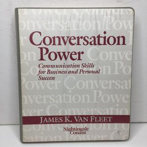 Nightingale Conant Conversation Power James K. Van Fleet 6 Cassettes Audio Tapes